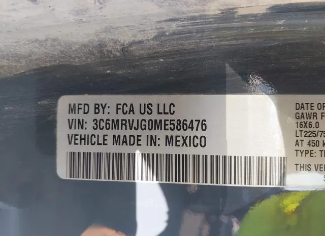 3C6MRVJG0ME586476 2021 2021 RAM Promaster- 3500 Cargo Van H 9