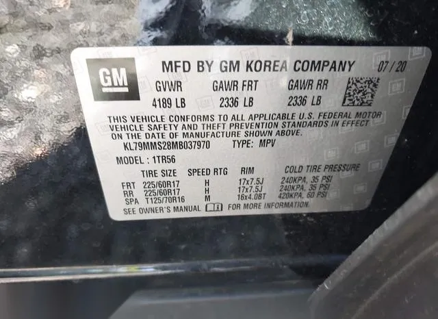 KL79MMS28MB037970 2021 2021 Chevrolet Trailblazer- Fwd Ls 9