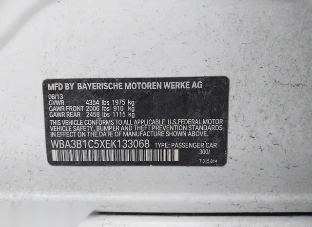 WBA3B1C5XEK133068 2014 2014 BMW 3 Series- 320I 9