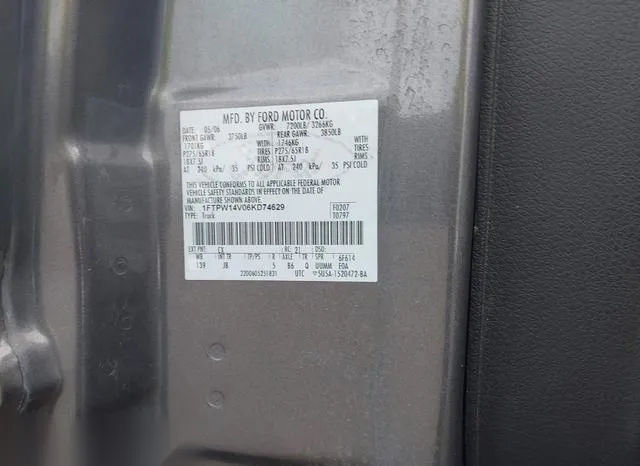 1FTPW14V06KD74629 2006 2006 Ford F-150 9