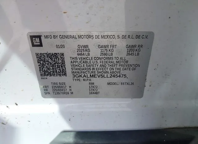 3GKALMEV5LL245475 2020 2020 GMC Terrain- Fwd Sle 9