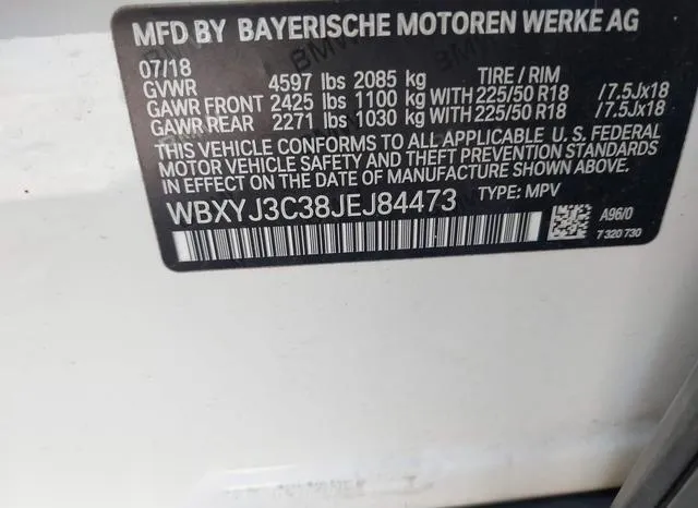 WBXYJ3C38JEJ84473 2018 2018 BMW X2- Sdrive28I 9