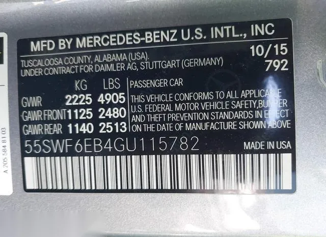 55SWF6EB4GU115782 2016 2016 Mercedes-Benz C 450 AMG- 4Matic 9