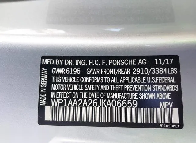 WP1AA2A26JKA06659 2018 2018 Porsche Cayenne 9