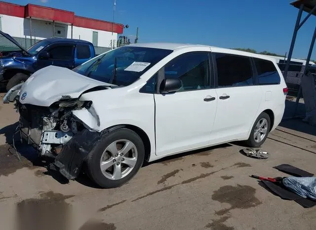 5TDZK3DCXDS295506 2013 2013 Toyota Sienna- L V6 7 Passenger 2