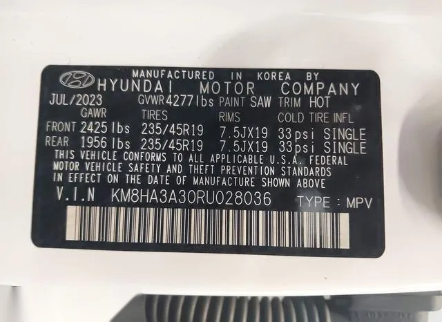 KM8HA3A30RU028036 2024 2024 Hyundai Kona- N Line 9