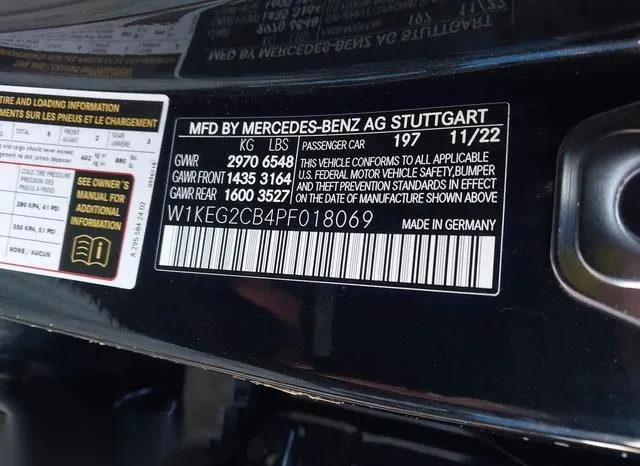 W1KEG2CB4PF018069 2023 2023 Mercedes-Benz EQE 500- 4Matic- 9