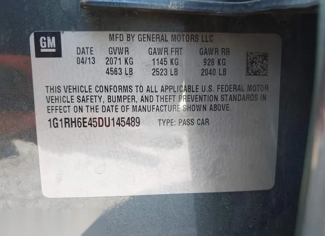 1G1RH6E45DU145489 2013 2013 Chevrolet Volt 9