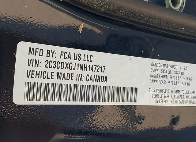 2C3CDXGJ1NH147217 2022 2022 Dodge Charger- Scat Pack 9