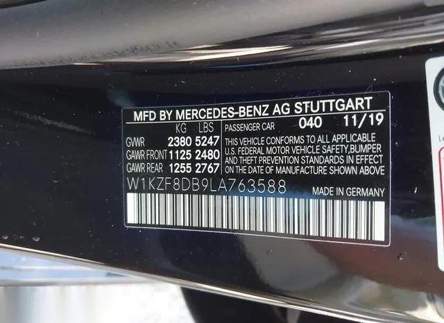 W1KZF8DB9LA763588 2020 2020 Mercedes-Benz E 350 9