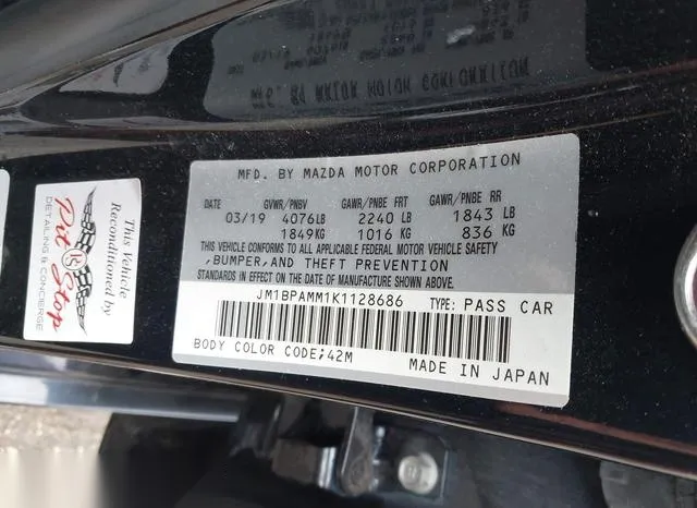 JM1BPAMM1K1128686 2019 2019 Mazda 3- Preferred Package 9