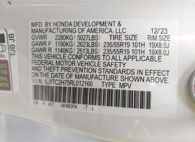 5J8TC2H75RL012160 2024 2024 Acura RDX- Advance Package 9