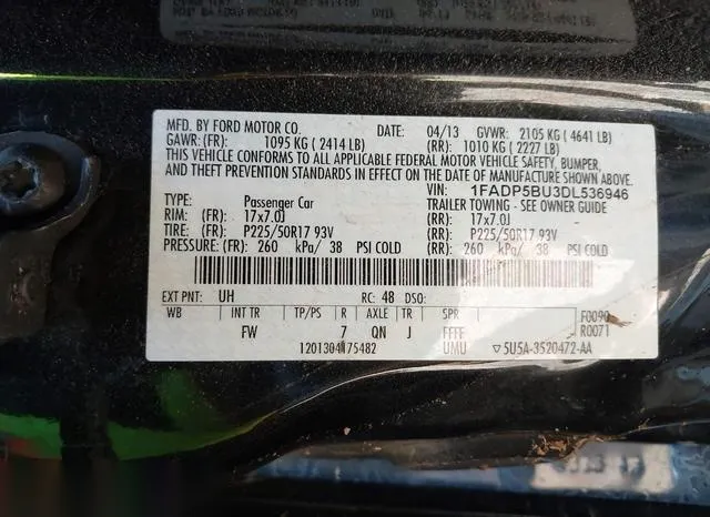 1FADP5BU3DL536946 2013 2013 Ford C-Max- Hybrid Sel 9