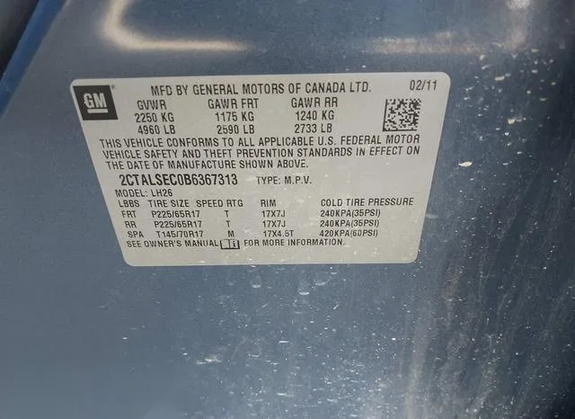 2CTALSEC0B6367313 2011 2011 GMC Terrain- Sle-2 9