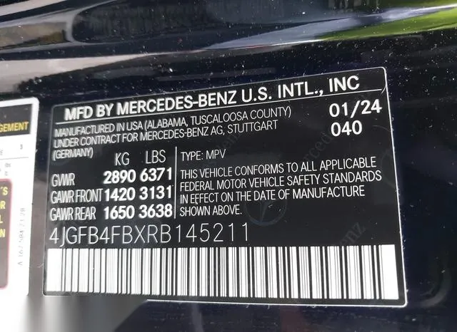 4JGFB4FBXRB145211 2024 2024 Mercedes-Benz GLE 350- 4Matic 9