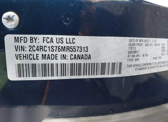 2C4RC1S76MR557313 2021 2021 Chrysler Pacifica Hybrid- Limited 9