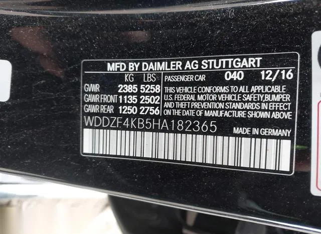 WDDZF4KB5HA182365 2017 2017 Mercedes-Benz E 300- 4Matic 9