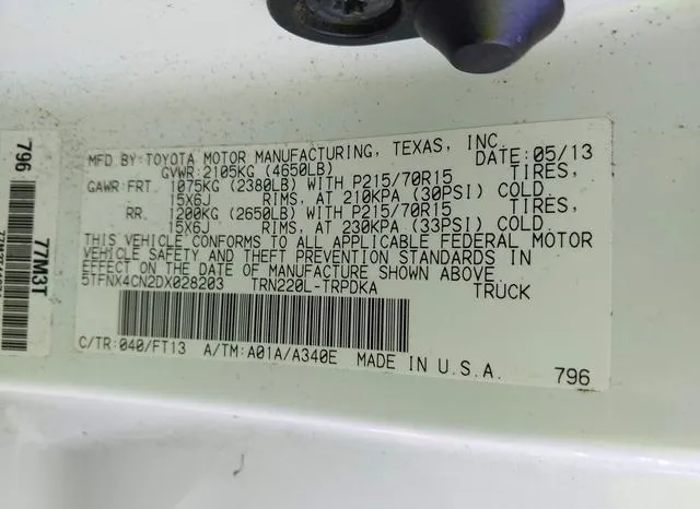 5TFNX4CN2DX028203 2013 2013 Toyota Tacoma 9