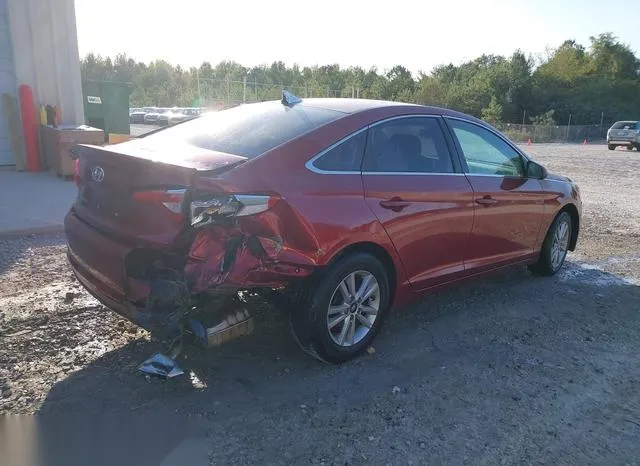 5NPE24AFXGH364885 2016 2016 Hyundai Sonata- SE 4