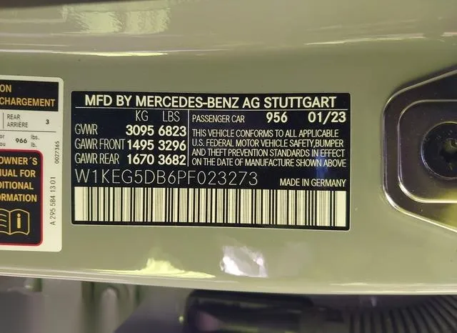 W1KEG5DB6PF023273 2023 2023 Mercedes-Benz Amg Eqe- 4Matic 9