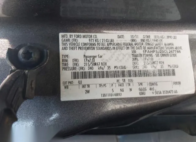 1FAHP3J23CL267786 2012 2012 Ford Focus- Titanium 9