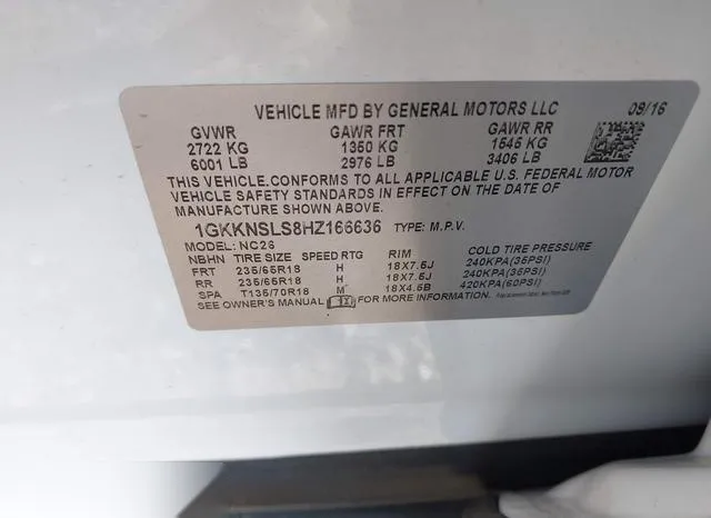 1GKKNSLS8HZ166636 2017 2017 GMC Acadia- Sle-2 9