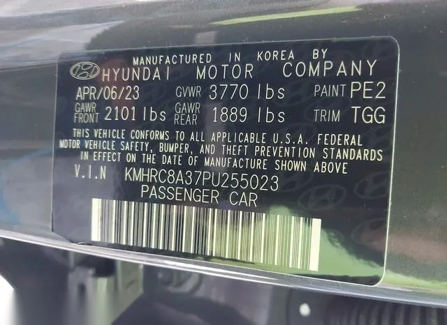 KMHRC8A37PU255023 2023 2023 Hyundai Venue- Sel 9