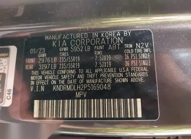 KNDRMDLH2P5169048 2023 2023 KIA Sorento- Plug-In Hybrid Sx 9