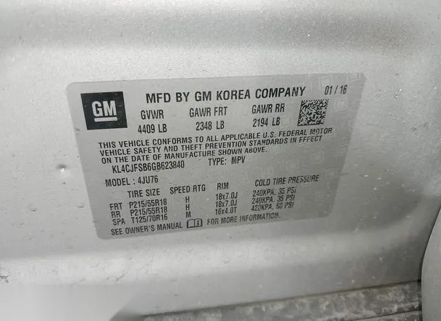 KL4CJFSB6GB623840 2016 2016 Buick Encore- Convenience 9