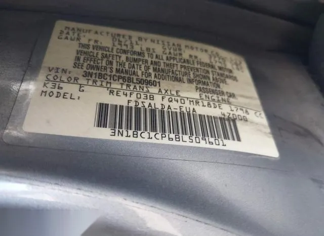 3N1BC1CP6BL509601 2011 2011 Nissan Versa- 1-8S 9