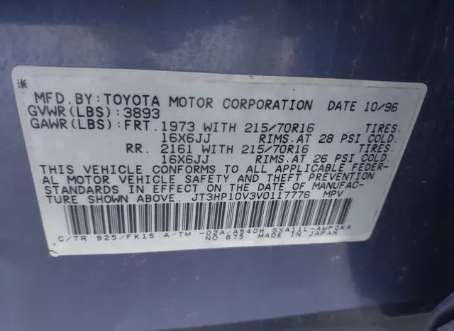 JT3HP10V3V0117776 1997 1997 Toyota RAV4 9