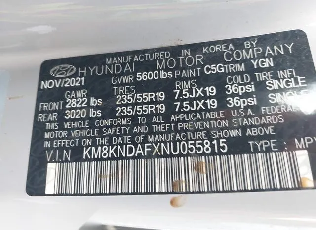 KM8KNDAFXNU055815 2022 2022 Hyundai Ioniq 5- Sel 9