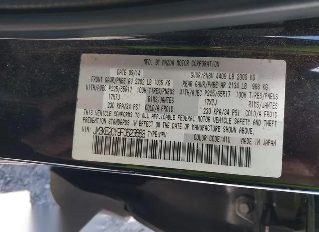 JM3KE2CY9F0523668 2015 2015 Mazda CX-5- Touring 9