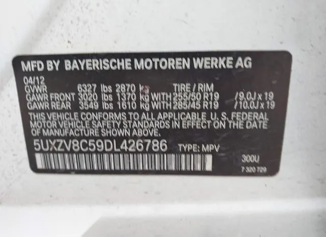 5UXZV8C59DL426786 2013 2013 BMW X5- Xdrive50I 9