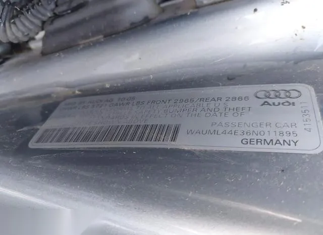 WAUML44E36N011895 2006 2006 Audi A8- L 4-2 9