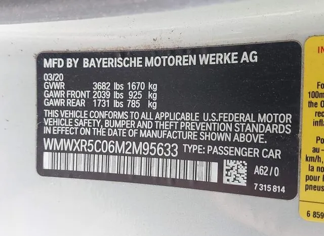 WMWXR5C06M2M95633 2021 2021 Mini Hardtop- Cooper S 9