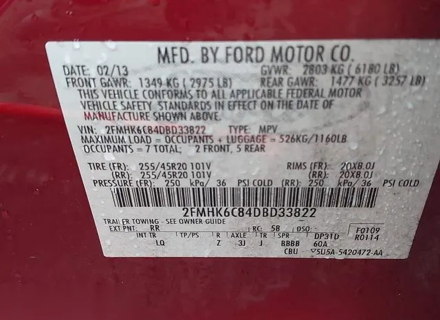 2FMHK6C84DBD33822 2013 2013 Ford Flex- Sel 9