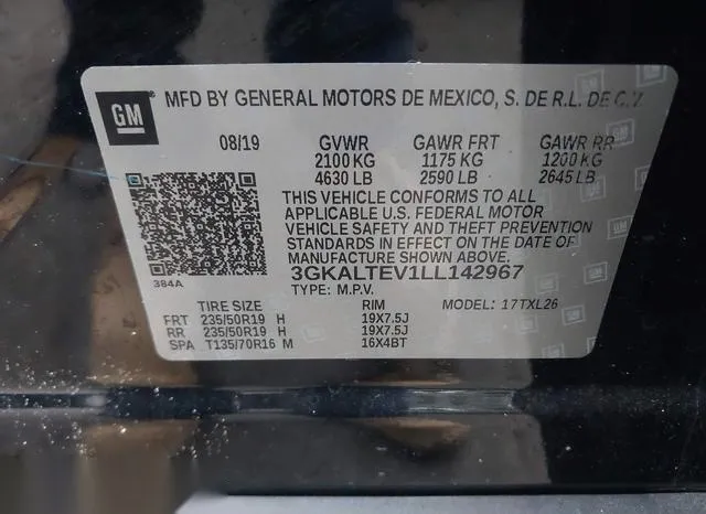 3GKALTEV1LL142967 2020 2020 GMC Terrain- Awd Sle 9