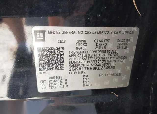 3GKALTEV8KL234950 2019 2019 GMC Terrain- Sle 9