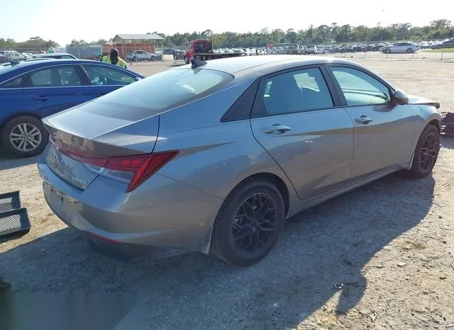 KMHLM4AJ4PU044324 2023 2023 Hyundai Elantra- Hybrid Blue 4