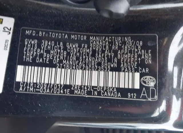 2T1BU40E79C073532 2009 2009 Toyota Corolla- S 9