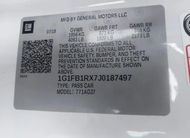 1G1FB1RX7J0187497 2018 2018 Chevrolet Camaro- 1LT 9