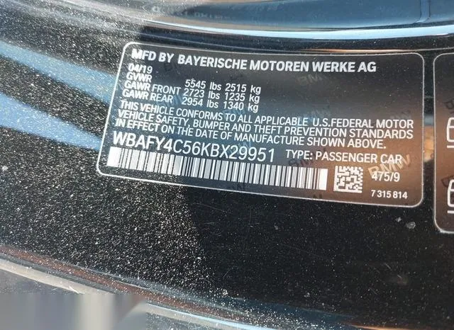 WBAFY4C56KBX29951 2019 2019 BMW M850I- Xdrive 9