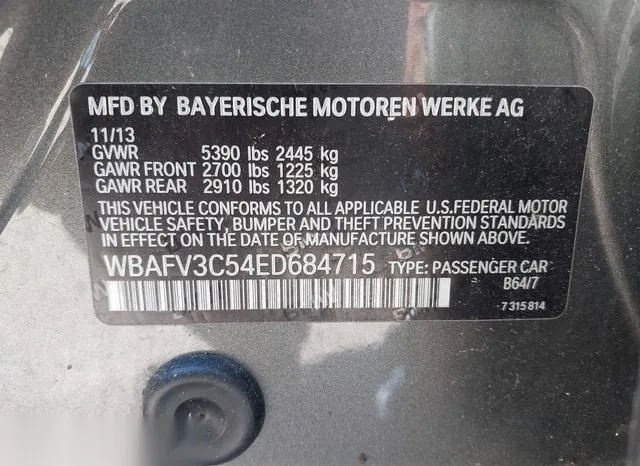 WBAFV3C54ED684715 2014 2014 BMW 5 Series- 535D Xdrive 9