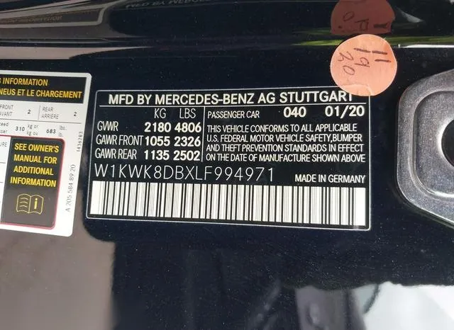 W1KWK8DBXLF994971 2020 2020 Mercedes-Benz C 300 9