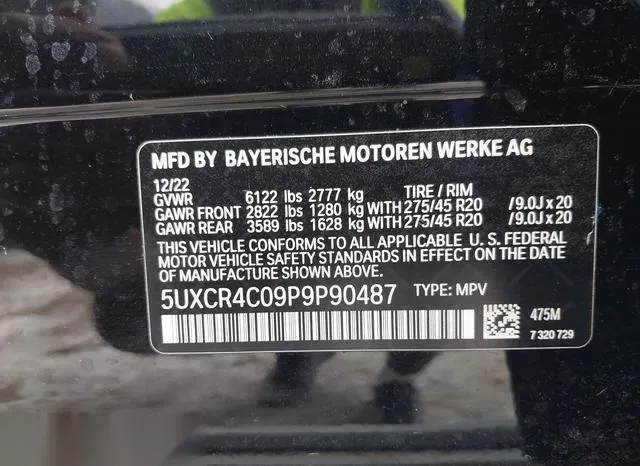 5UXCR4C09P9P90487 2023 2023 BMW X5- Sdrive40I 9