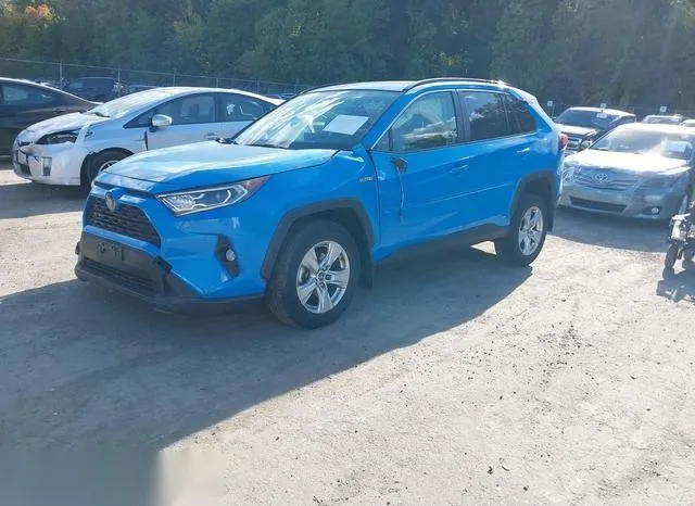 JTMRWRFV3KD021434 2019 2019 Toyota RAV4- Hybrid Xle 2