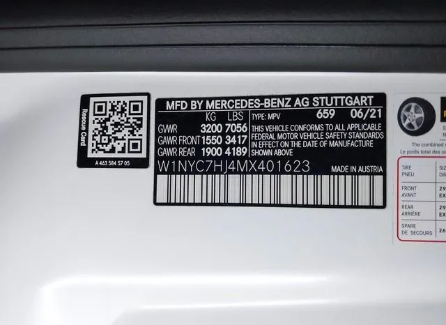 W1NYC7HJ4MX401623 2021 2021 Mercedes-Benz AMG G 63- 4Matic 9