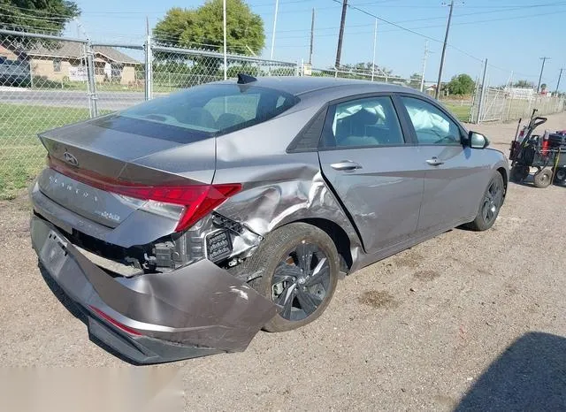 KMHLM4AJ1PU087194 2023 2023 Hyundai Elantra- Hybrid Blue 4