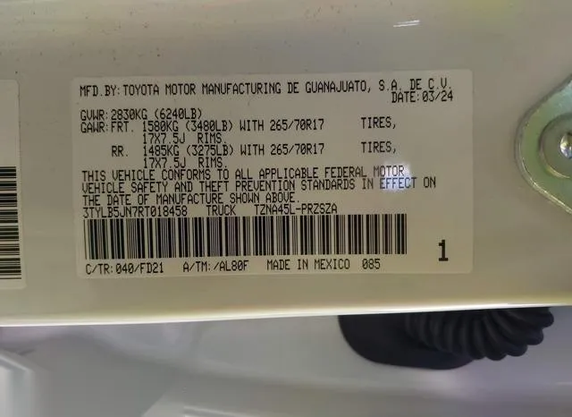 3TYLB5JN7RT018458 2024 2024 Toyota Tacoma- Trd Off Road 9